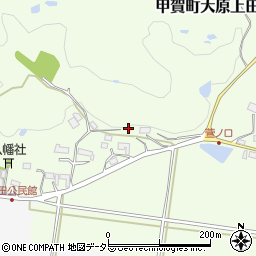 滋賀県甲賀市甲賀町大原上田周辺の地図