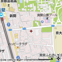 京都府宇治市五ケ庄三番割9周辺の地図