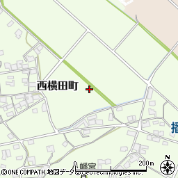 兵庫県加西市西横田町周辺の地図