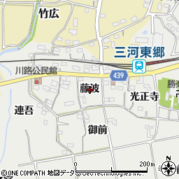 愛知県新城市川路藤波周辺の地図