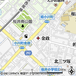 愛知県安城市小川町金政56周辺の地図