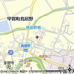滋賀県甲賀市甲賀町鳥居野418周辺の地図