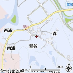 兵庫県宝塚市大原野稲谷13周辺の地図