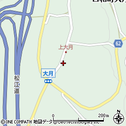 広島県庄原市口和町大月530周辺の地図