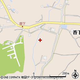 兵庫県三田市香下周辺の地図