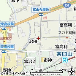 愛知県新城市富永沢田20周辺の地図