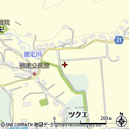 愛知県新城市徳定溝西周辺の地図