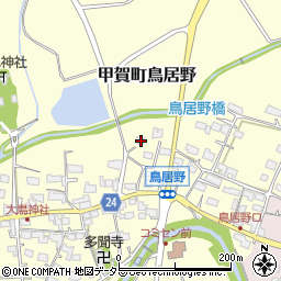 滋賀県甲賀市甲賀町鳥居野429周辺の地図