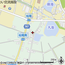 兵庫県加東市松尾545周辺の地図