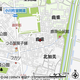 愛知県安城市小川町鹿乗周辺の地図