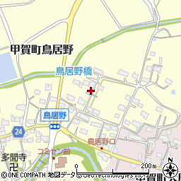 滋賀県甲賀市甲賀町鳥居野409周辺の地図
