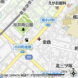 愛知県安城市小川町金政55周辺の地図