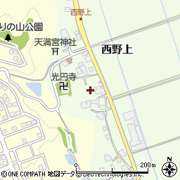 兵庫県三田市西野上463周辺の地図