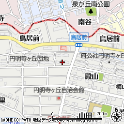 京都府住宅供給公社円明寺ケ丘団地Ｊ棟周辺の地図