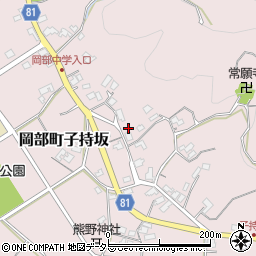 静岡県藤枝市岡部町子持坂239周辺の地図