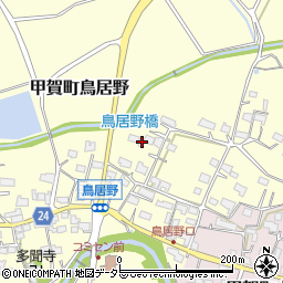 滋賀県甲賀市甲賀町鳥居野423周辺の地図