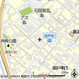 愛知県高浜市田戸町周辺の地図