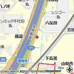 前田道路周辺の地図