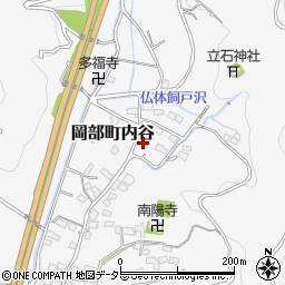 静岡県藤枝市岡部町内谷2243-2周辺の地図