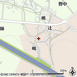 愛知県岡崎市鹿勝川町嶋周辺の地図