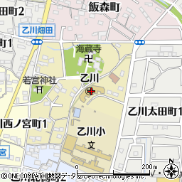 半田市役所　乙川幼稚園周辺の地図