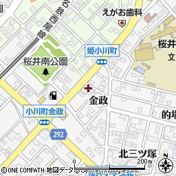 愛知県安城市小川町金政51周辺の地図