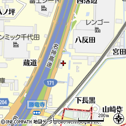 前田道路株式会社　淀合材工場周辺の地図
