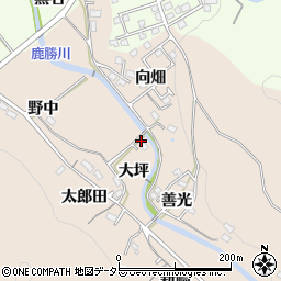 愛知県岡崎市鹿勝川町大坪15周辺の地図