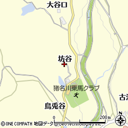 兵庫県川辺郡猪名川町紫合坊谷周辺の地図
