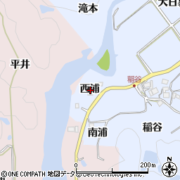 兵庫県宝塚市大原野西浦周辺の地図