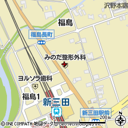 兵庫県三田市福島412周辺の地図