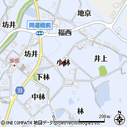 兵庫県宝塚市大原野小林周辺の地図