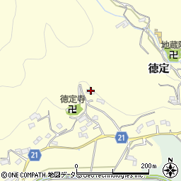 愛知県新城市徳定柳沢周辺の地図