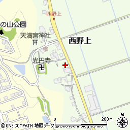兵庫県三田市西野上464周辺の地図