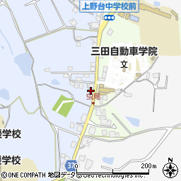 兵庫県三田市大原1555周辺の地図