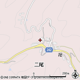 京都府宇治市二尾勢ノ谷周辺の地図