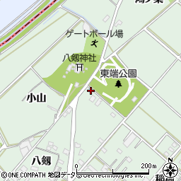 愛知県安城市東端町八剱49周辺の地図