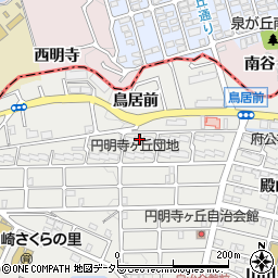 京都府住宅供給公社円明寺ケ丘団地Ｎ棟周辺の地図