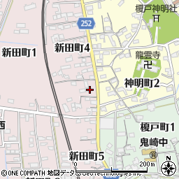 愛知県常滑市新田町4丁目145周辺の地図