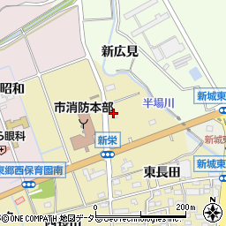 愛知県新城市平井新栄112周辺の地図