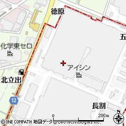愛知県西尾市南中根町小割周辺の地図
