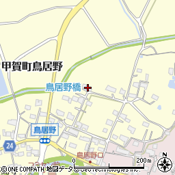 滋賀県甲賀市甲賀町鳥居野404周辺の地図