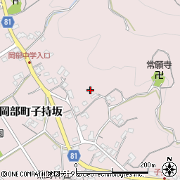 静岡県藤枝市岡部町子持坂244周辺の地図