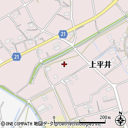愛知県新城市上平井屋敷前周辺の地図