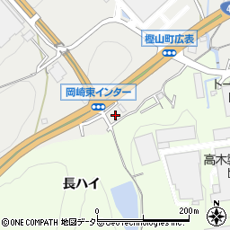 愛知県岡崎市樫山町広表1周辺の地図