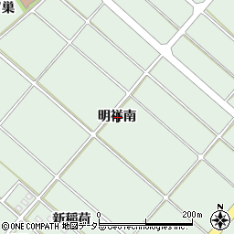 愛知県安城市東端町明祥南周辺の地図