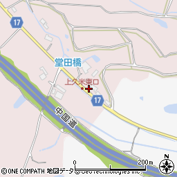 兵庫県加東市上久米695周辺の地図