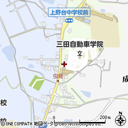 兵庫県三田市志手原1293周辺の地図