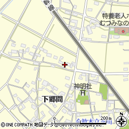 愛知県岡崎市合歓木町下郷間21周辺の地図