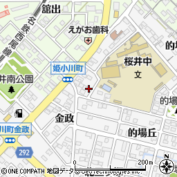愛知県安城市小川町金政33周辺の地図